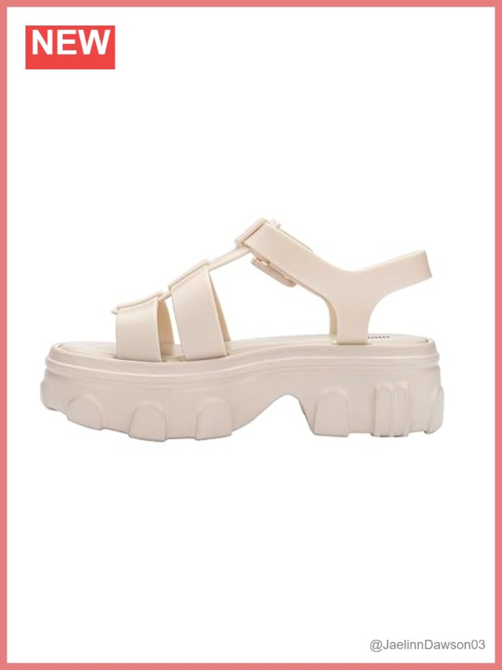Melissa Ella Platform Sandals Women's Chunky Fisherman Vegan PVC Water